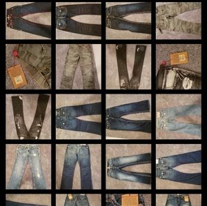 Lot of True Religion jeans